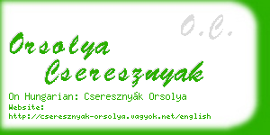 orsolya cseresznyak business card